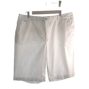Lauren by Ralph Lauren Active Golf Bermuda white cotton shorts women’s 16 EUC